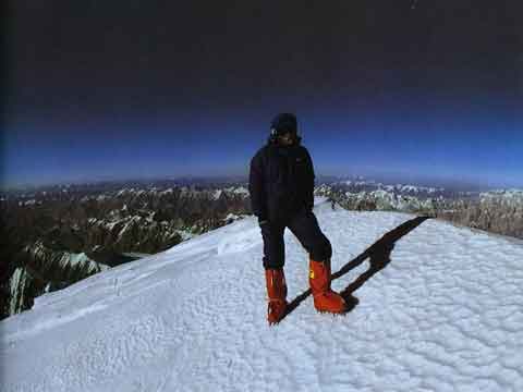 
Reinhold Messner on K2 summit on July 12, 1979 - K2: Mountain Of Mountains book
